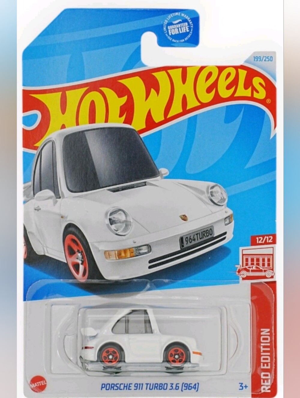 Hot Wheels Porsche 911 Turbo 3.6 (964) - Target Red Edition